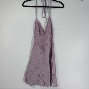 Free People Lavender Lace Chemise
